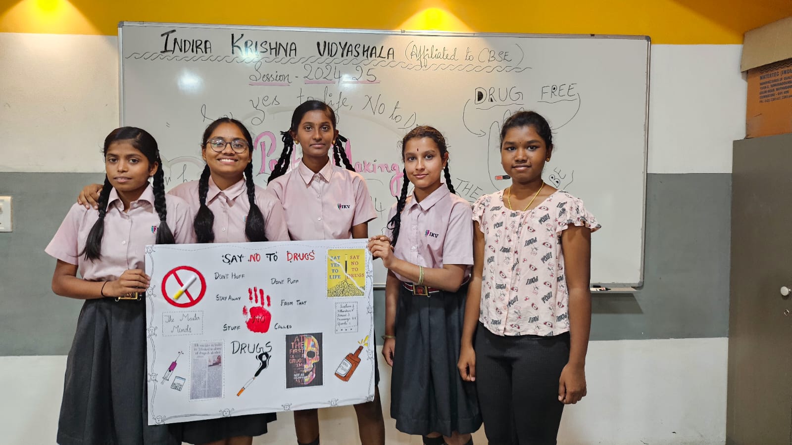 Students at IKV School Bangalore CBSE classroom