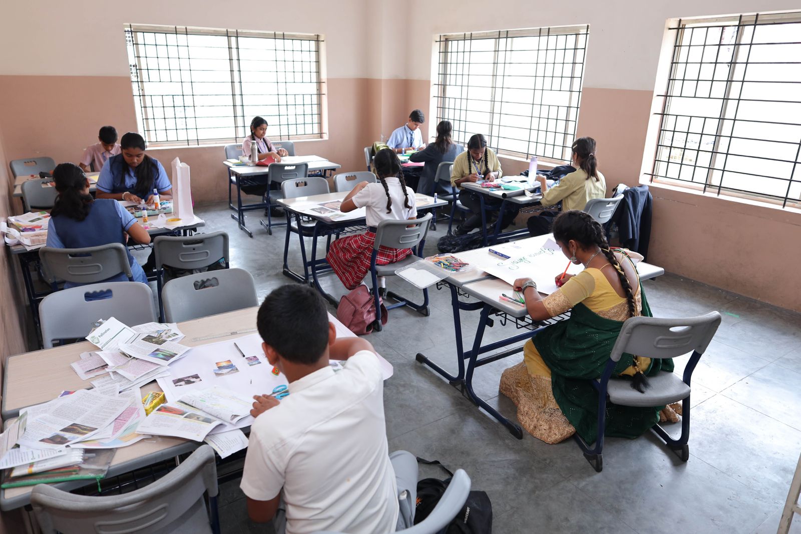 Secondary students preparing for CBSE board exams with experiential learning
