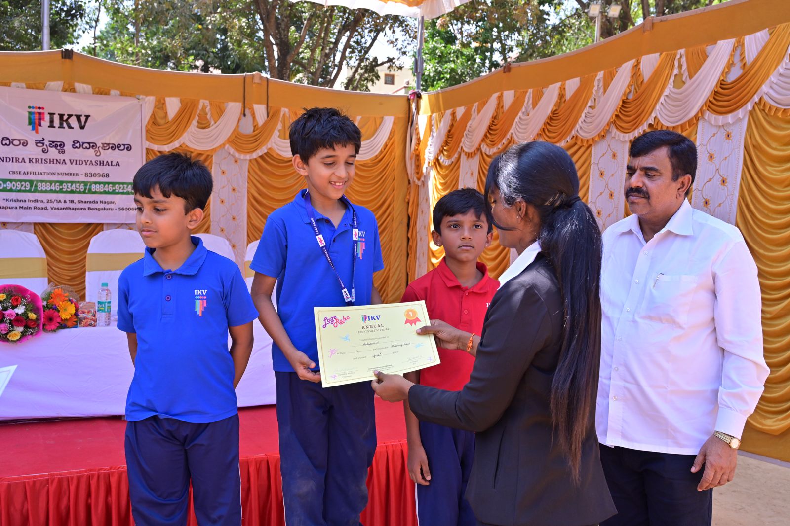 Students at IKV School Bangalore CBSE classroom