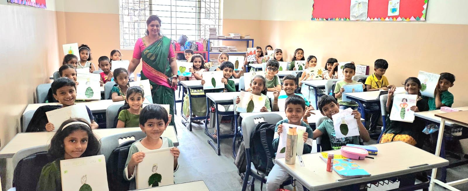 Modern digital classroom at IKV School for CBSE students