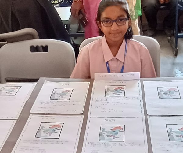 Middle school students conducting science experiments in CBSE digital classroom