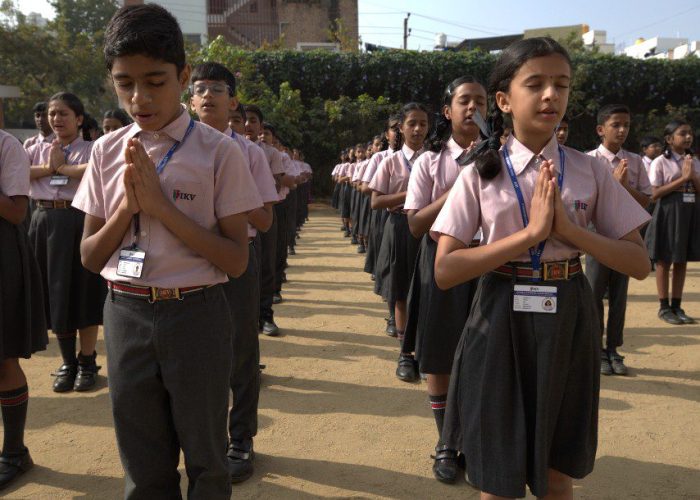 Students learning through concept-based education at IKV School Bangalore