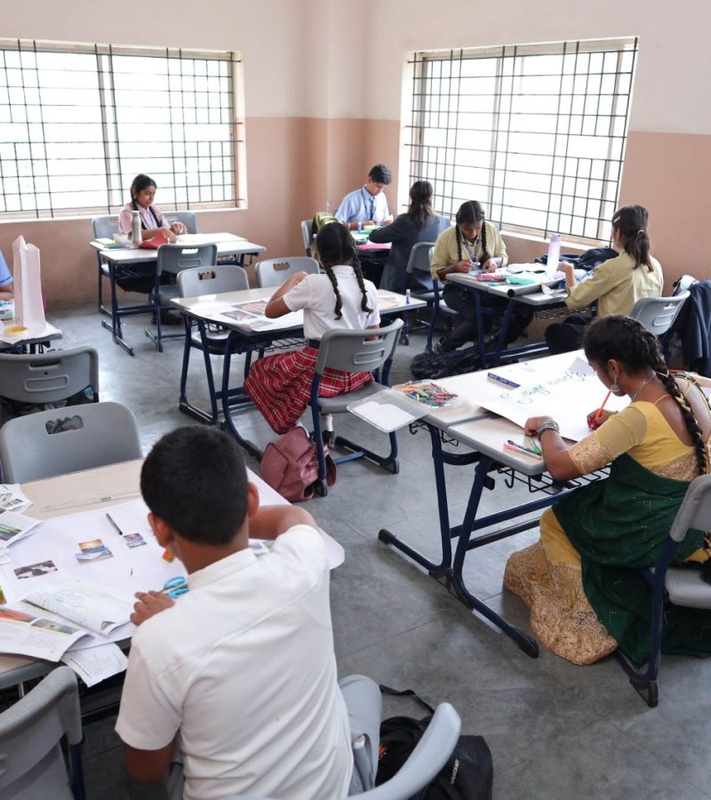 Secondary students preparing for CBSE board exams with experiential learning